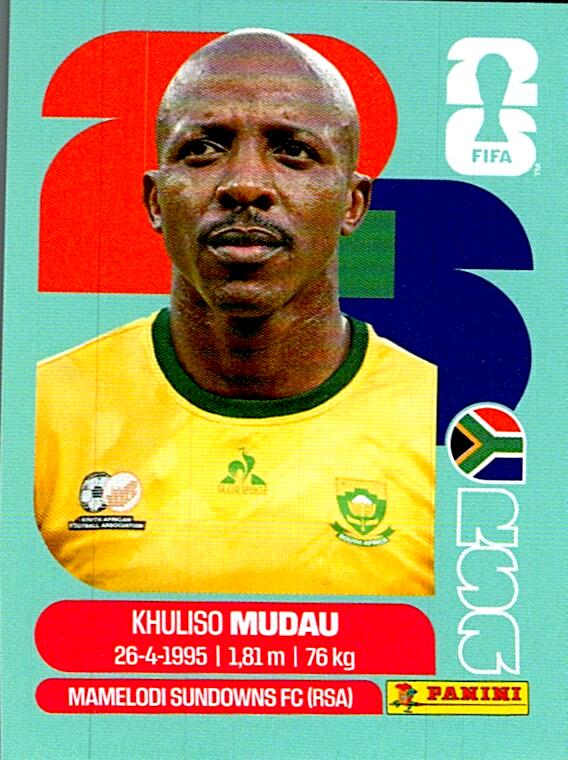 STICKERS FIFA WORLD CUP 2026 KHULISO MUDAU NºRSA 9