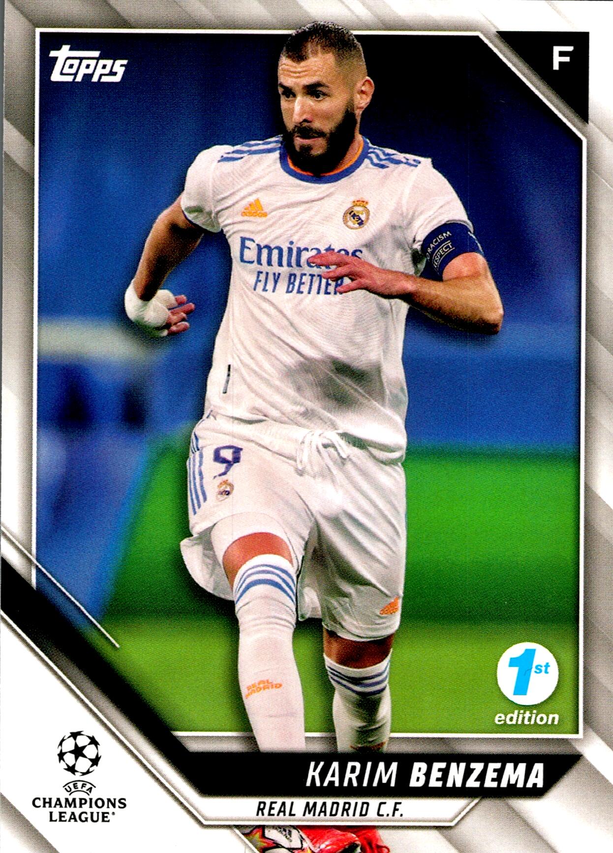 TOPPS UEFA CHAMPIONS LEAGUE 2021/2022 BANZEMA Nº135 1ST EDITION