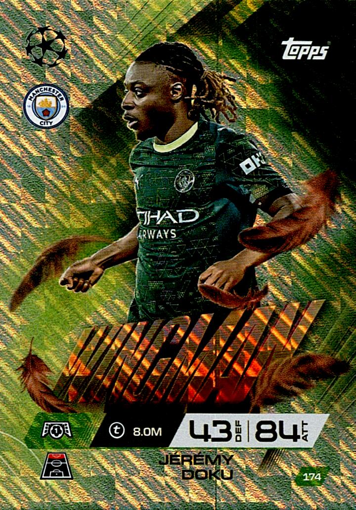 TOPPS MATCH ATTAX EXTRA 2025/26 JEREMY DOKU WINGMAN Nº174