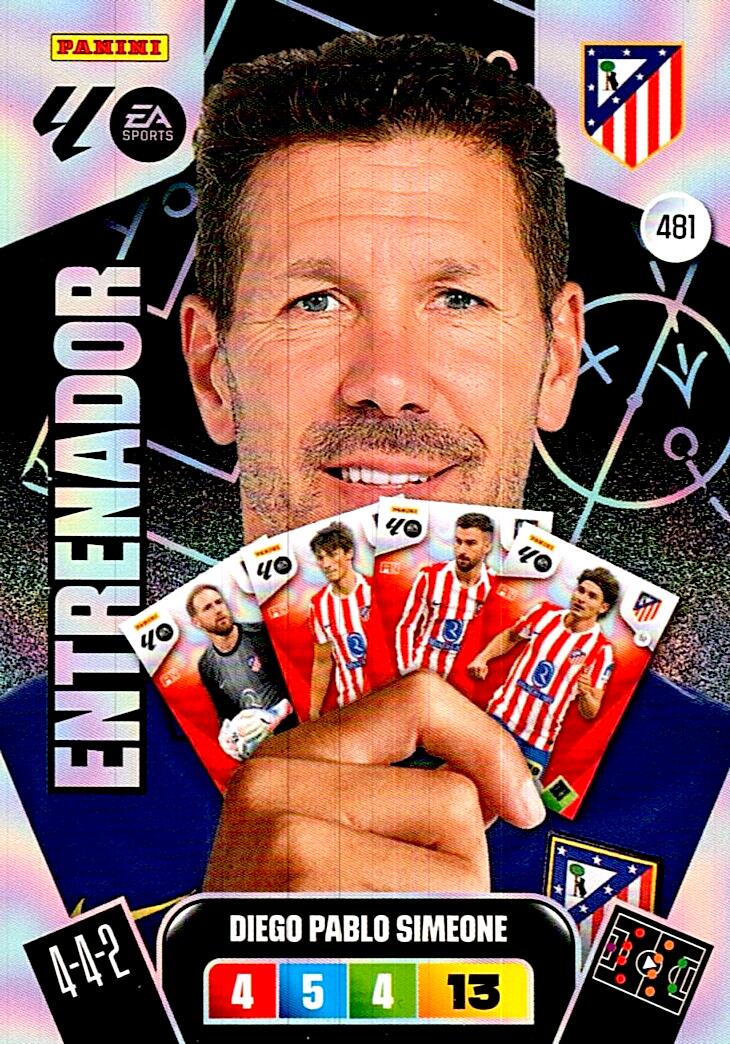 ADRENALYN LA LIGA 2025/2026 DIEGO PABLO SIMEONE ENTRENADOR Nº481