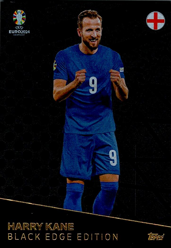 TOPPS MATCH ATTAX UEFA EURO 2024 HARRY KANE BLACK EDGE EDITION NºBE3