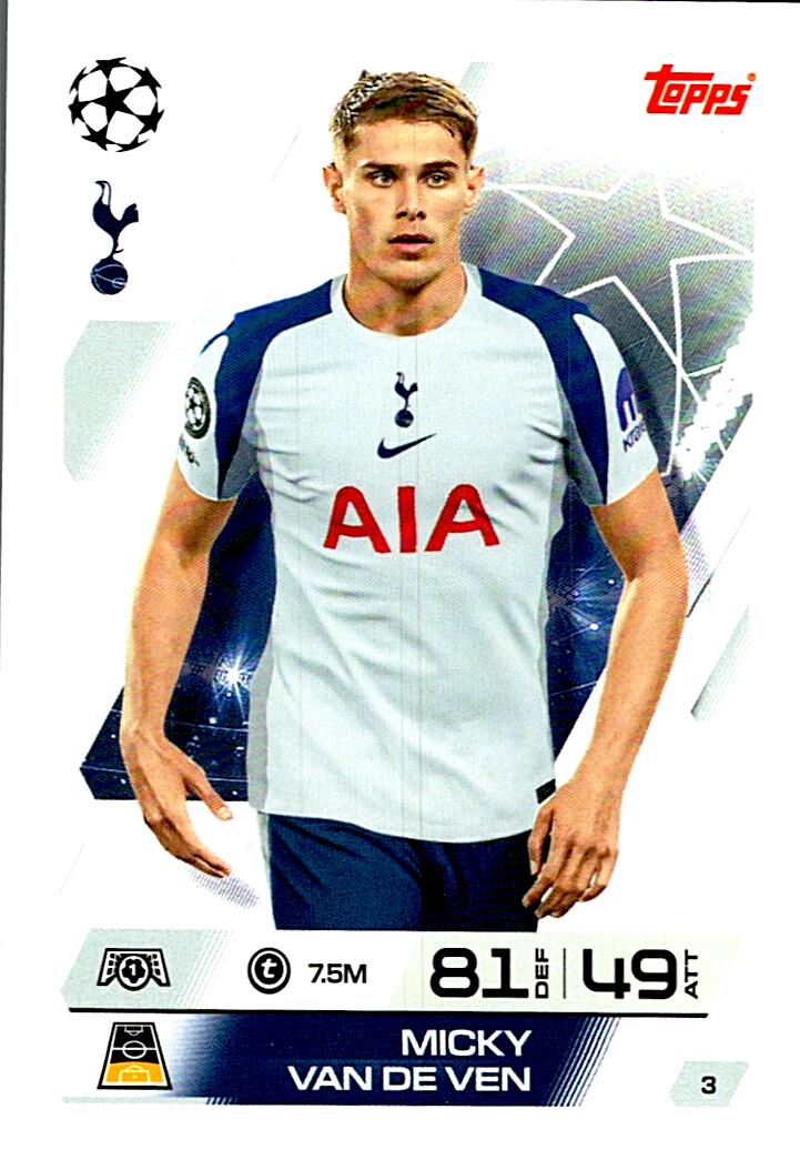 MATCH ATTAX CHAMPIONS LEAGUE 2025/2026 MICKY VAN DE VEN Nº3