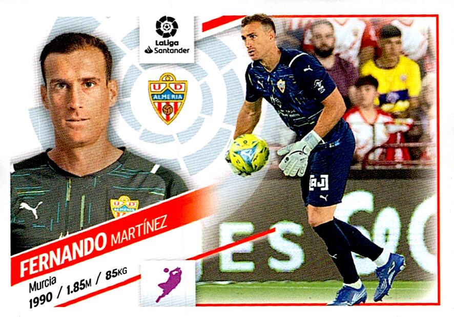 Cromo Liga Este 2022/2023 FERNANDO ALMERIA Nº3