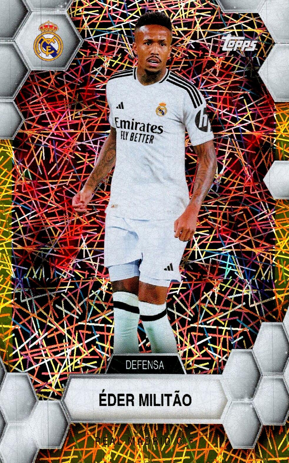 FAN SET REAL MADRID 2024/25 EDER MILITAO ELECTRIC PARALLEL Nº4