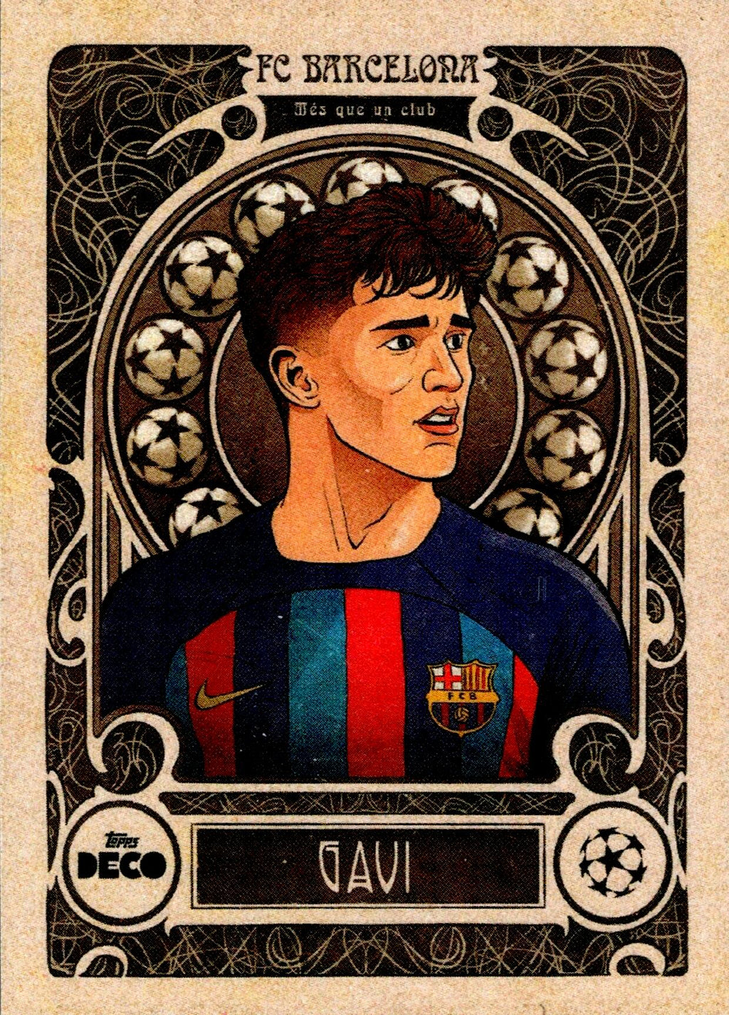 TOPPS DECO UEFA CHAMPIONS LEAGUE 2022/2023 - GAVI ARTISTRY