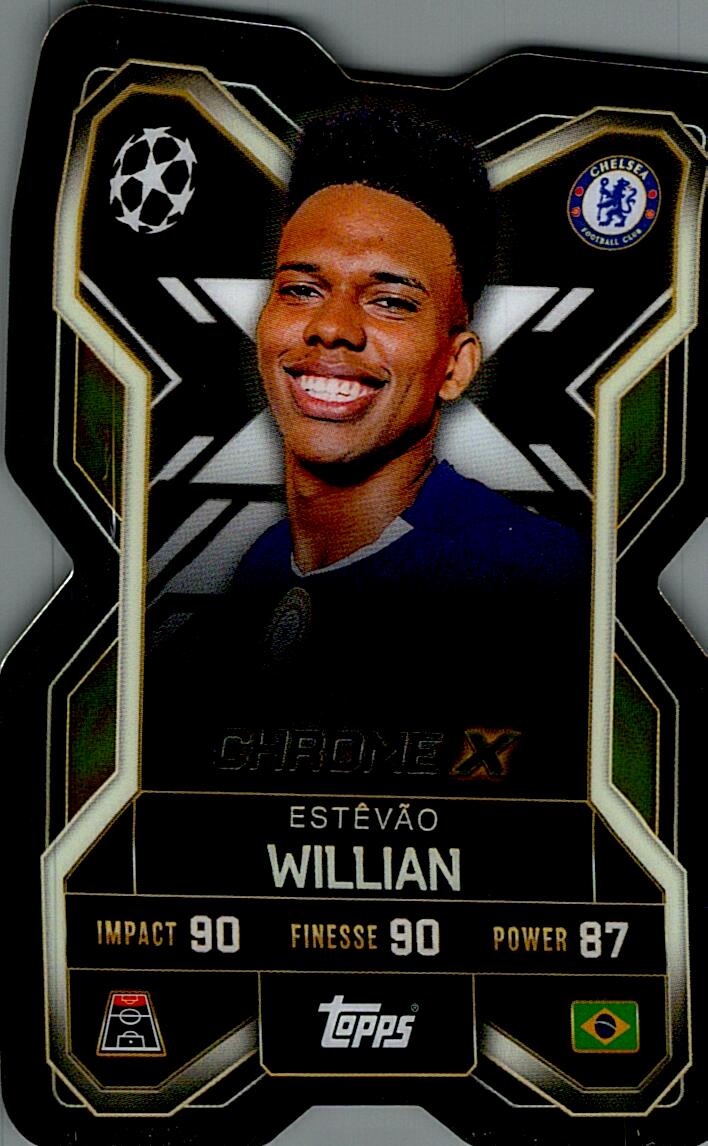 TOPPS MATCH ATTAX EXTRA 2025/26 ESTEVAO WILLIAN CHROME X NºCX3
