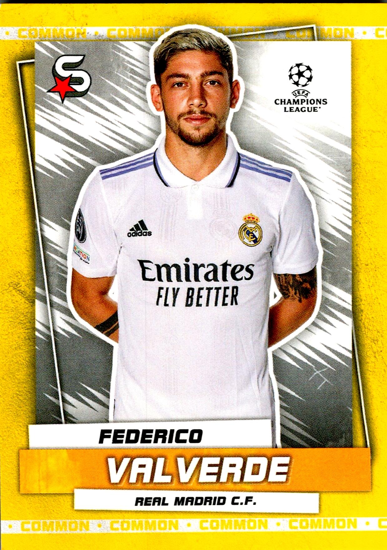 TOPPS SUPER STARS 2023/2024 FEDE VALVERDE Nº44 AMARILLO