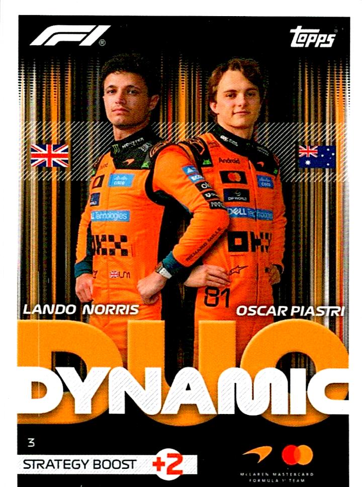 TURBO ATTAX FORMULA 1 2026 LANDO NORRIS & OSCAR PIASTRI Nº3