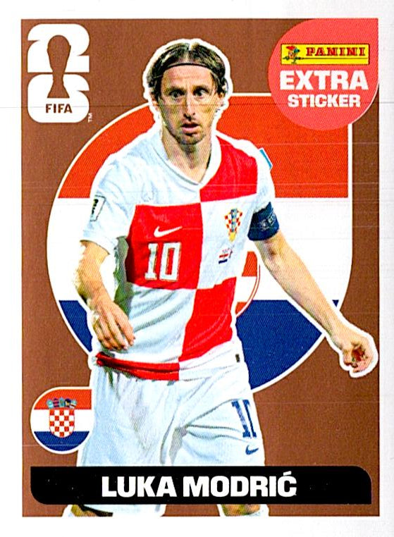 STICKERS FIFA WORLD CUP 2026 LUKA MODRIC EXTRA STICKER BRONCE