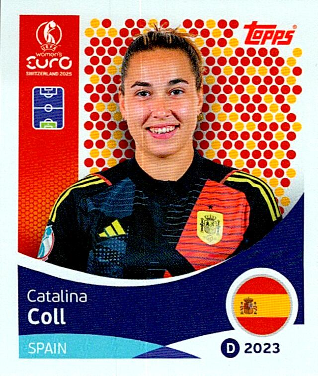 TOPPS WOMEN´S EURO SWITZERLAND 2025 CATALINA COLL Nº95