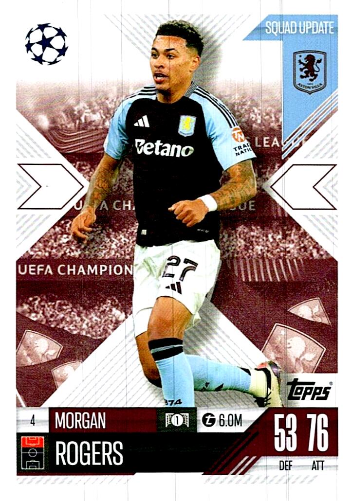 Match Attax Extra 2025 Morgan Rogers nº4