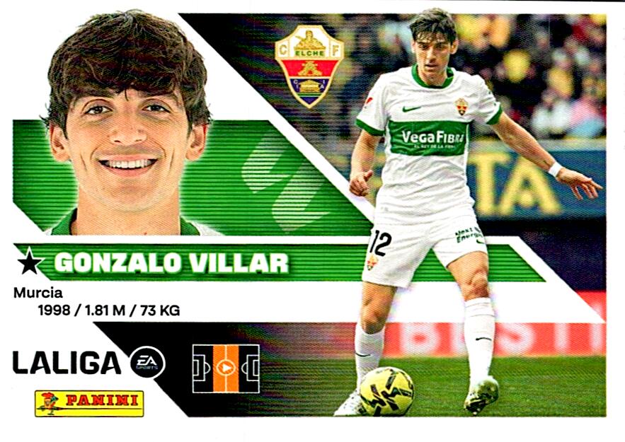 LIGA ESTE 2026/2027 GONZALO VILLAR ELCHE CF Nº12