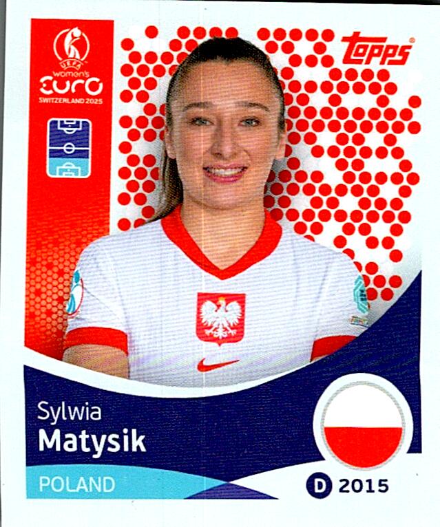 TOPPS WOMEN´S EURO SWITZERLAND 2025 SYLWIA MATYSIK Nº192