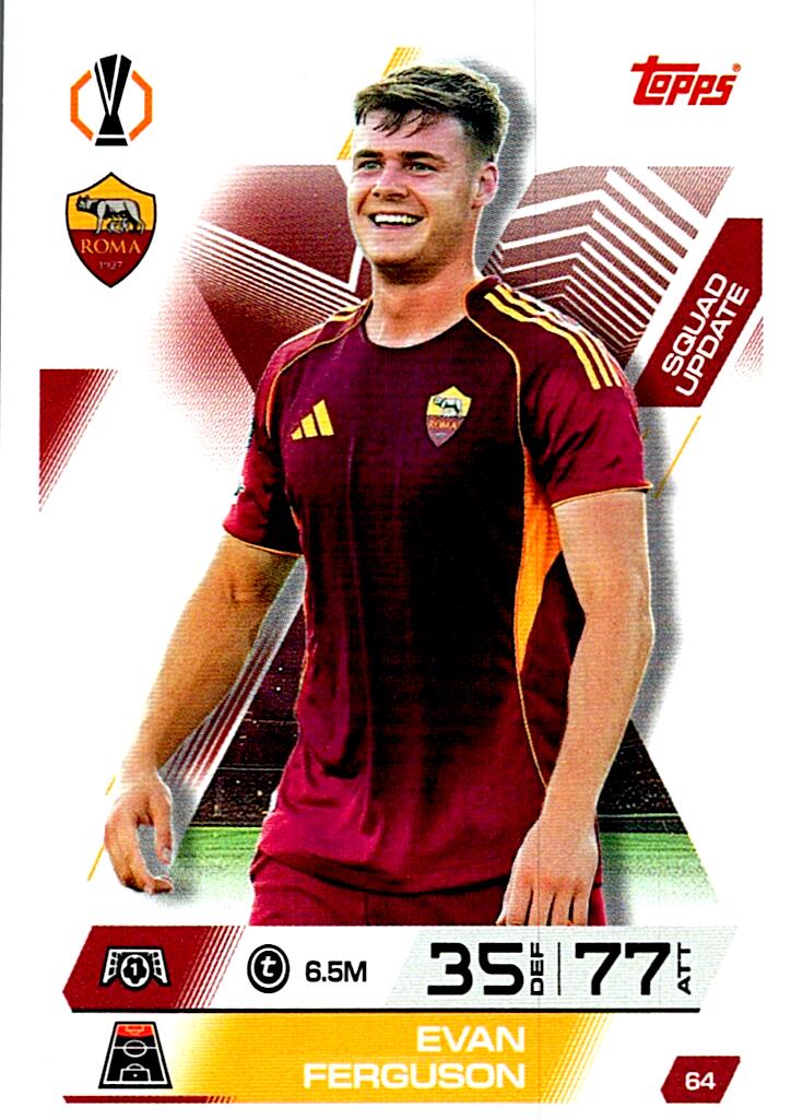 TOPPS MATCH ATTAX EXTRA 2025/26 EVAN FERGUSON Nº64
