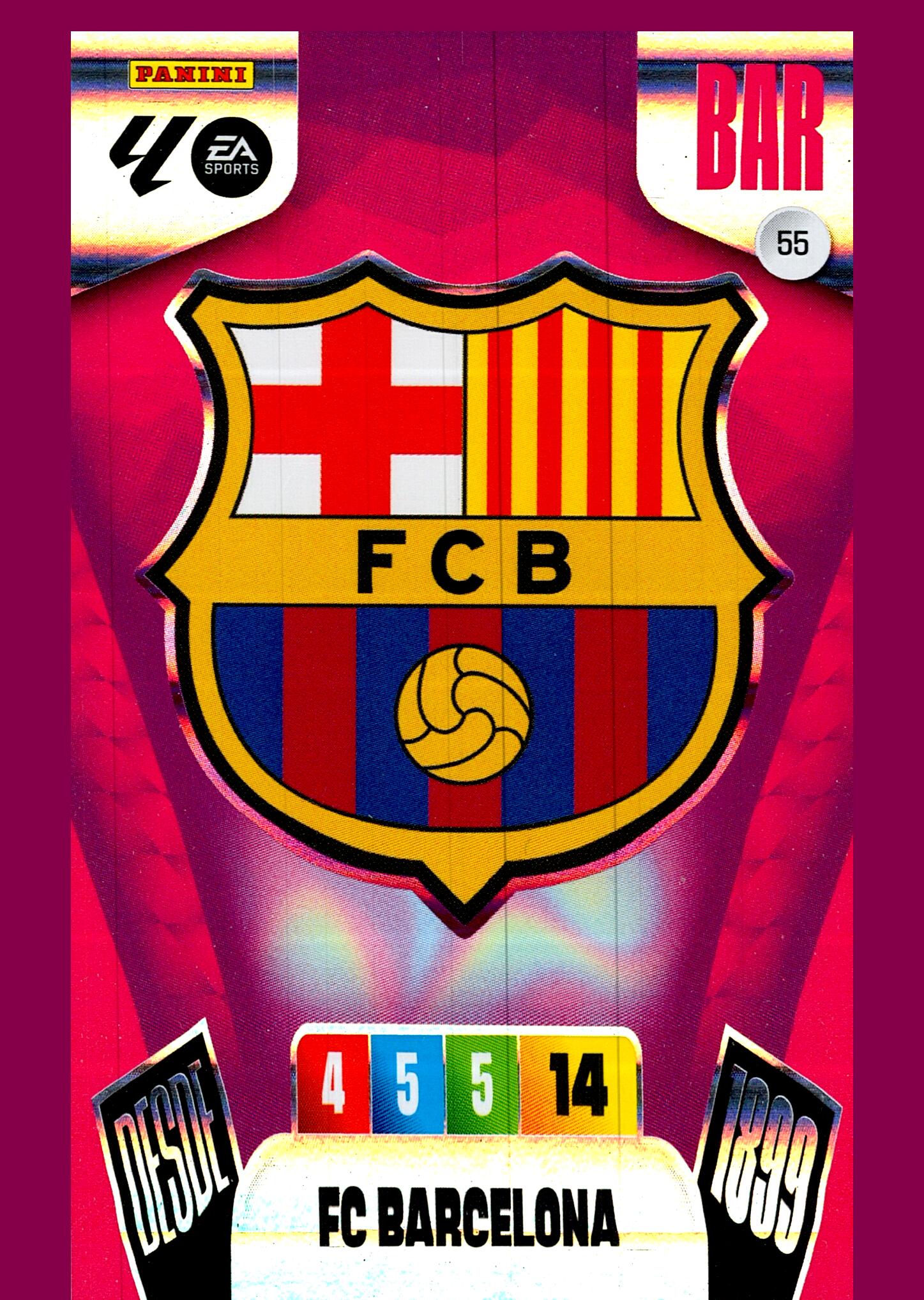ADRENALYN LA LIGA 2025/2026 ESCUDO FC BARCELONA Nº55