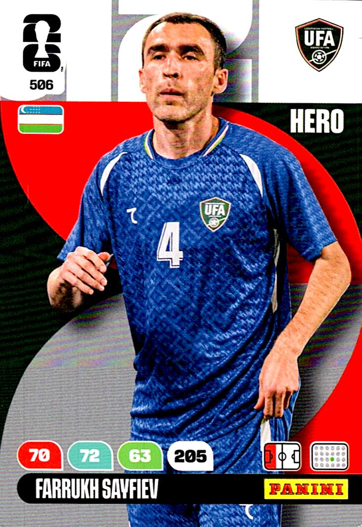 ADRENALYN WORLD CUP 2026 FARRUKH SAYFIEV UZBEKISTAN Nº506