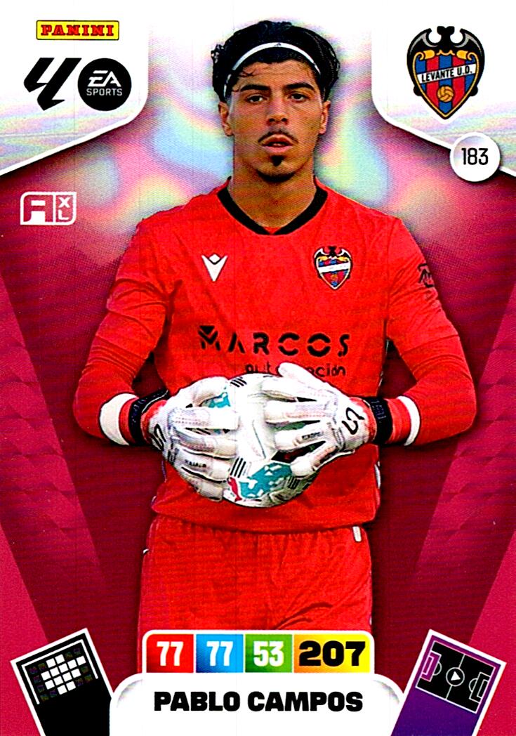 ADRENALYN LA LIGA 2025/2026 PABLO CAMPOS LEVANTE UD Nº183