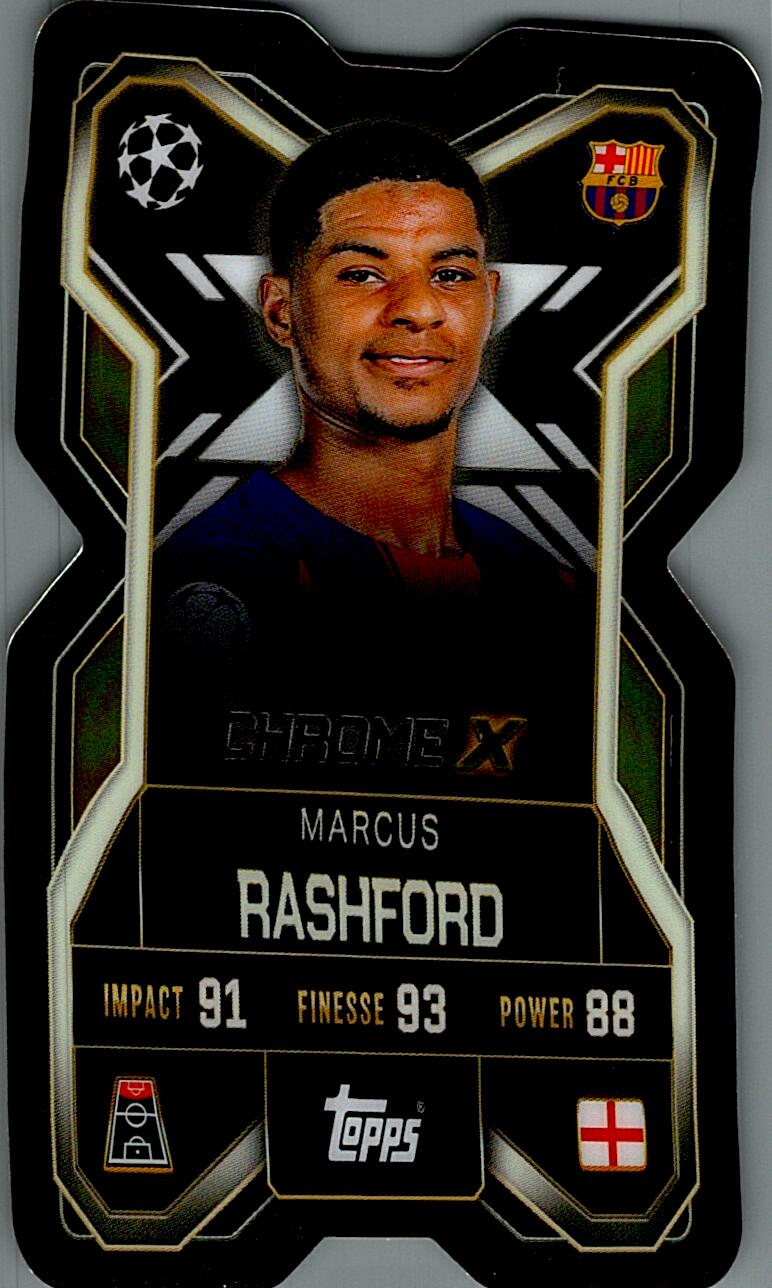 TOPPS MATCH ATTAX EXTRA 2025/26 MARCUS RASHFORD CHROME X NºCX4