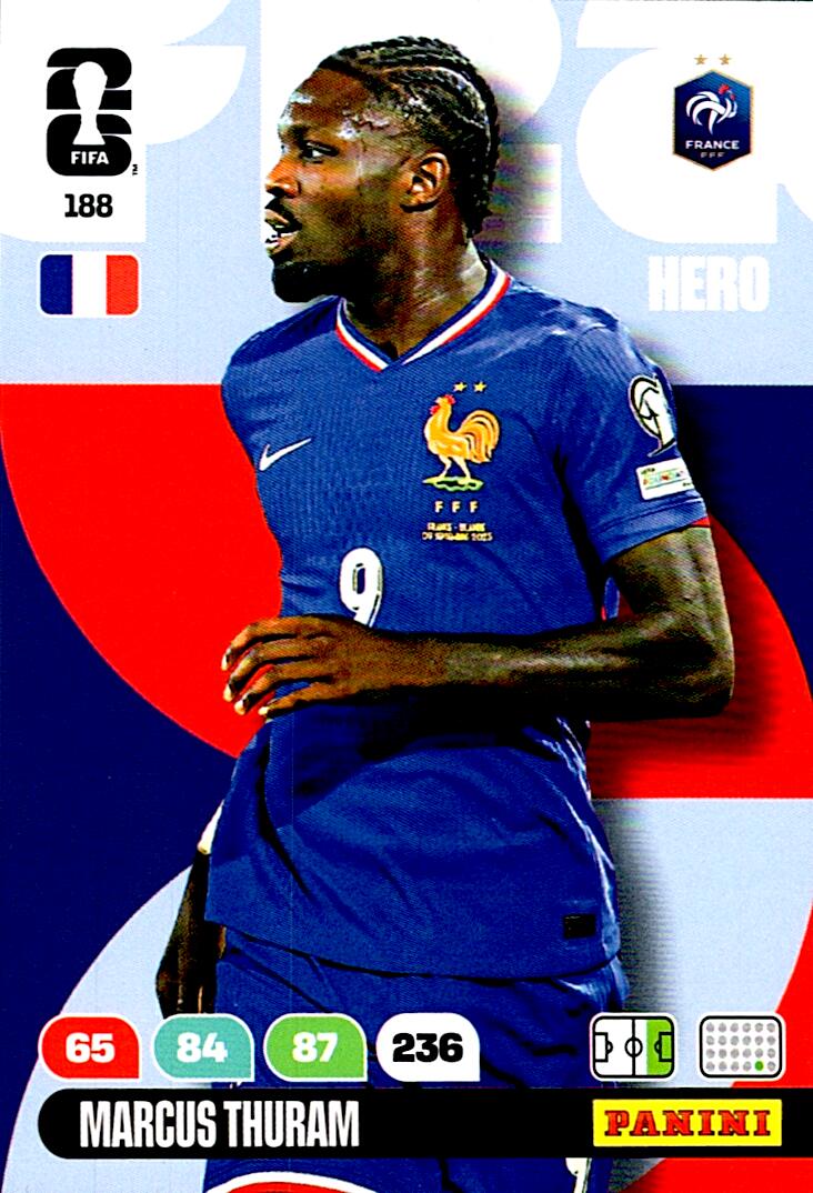 ADRENALYN WORLD CUP 2026 MARCUS THURAM FRANCE Nº188