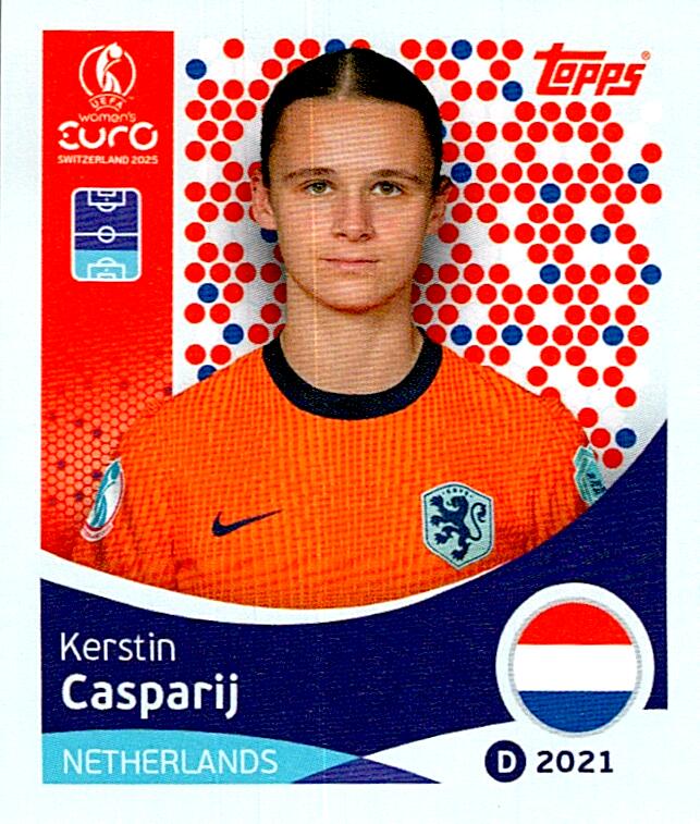 TOPPS WOMEN´S EURO SWITZERLAND 2025 KERSTIN CASPARIJ Nº288
