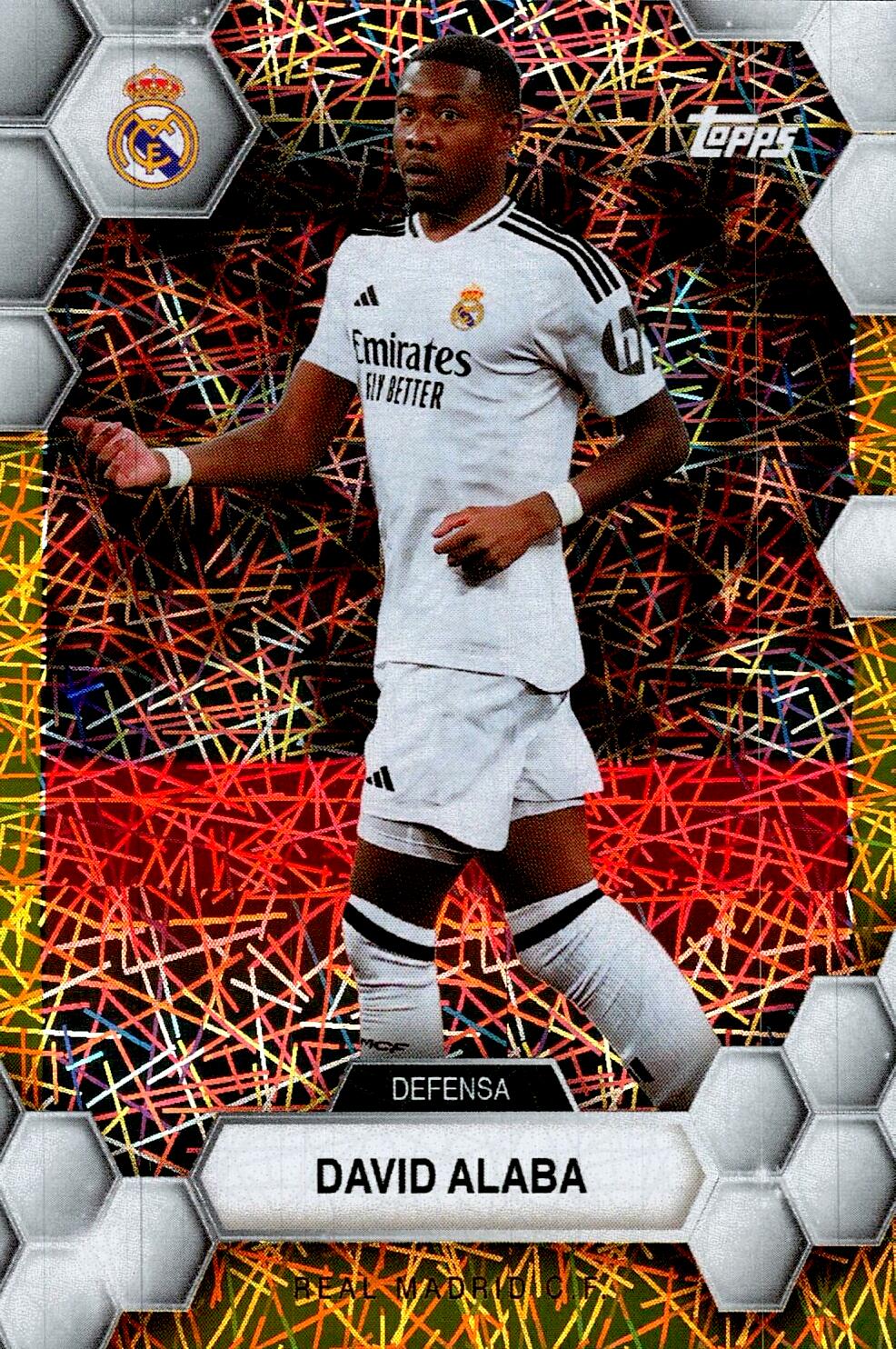 FAN SET REAL MADRID 2024/25 DAVID ALABA ELECTRIC PARALLEL Nº5