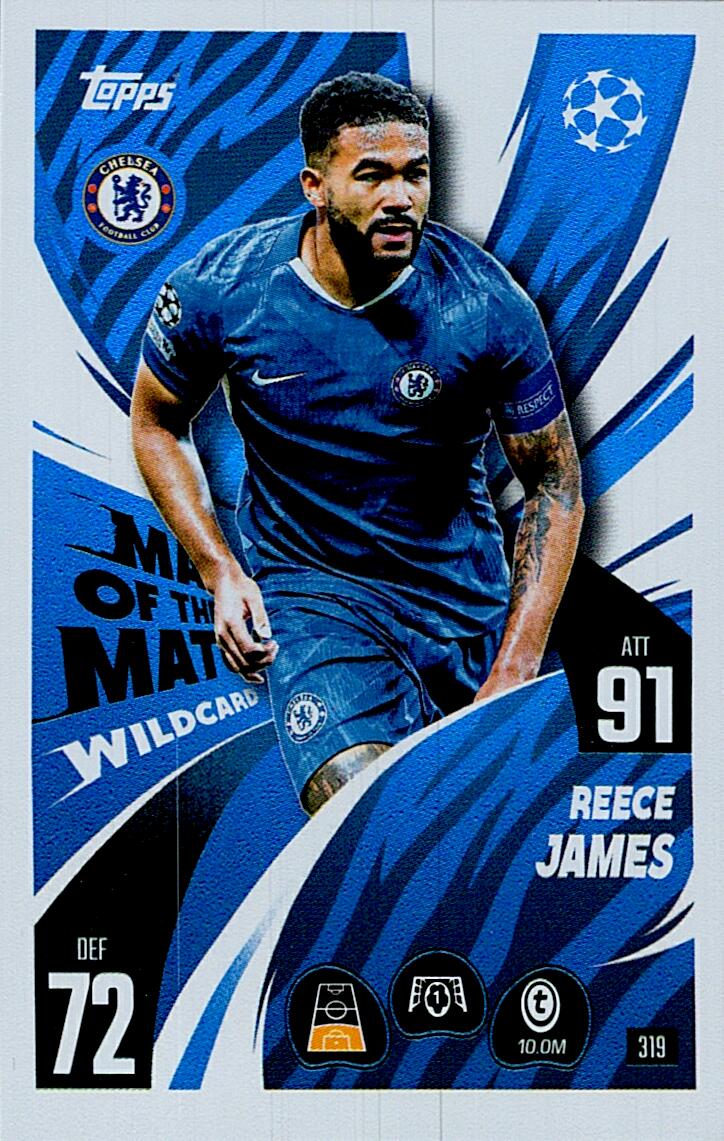 MATCH ATTAX CHAMPIONS LEAGUE 2025/2026 JAMES MAN OF THE MATCH Nº319