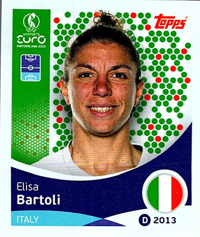 TOPPS WOMEN´S EURO SWITZERLAND 2025 ELISA BARTOLI Nº144