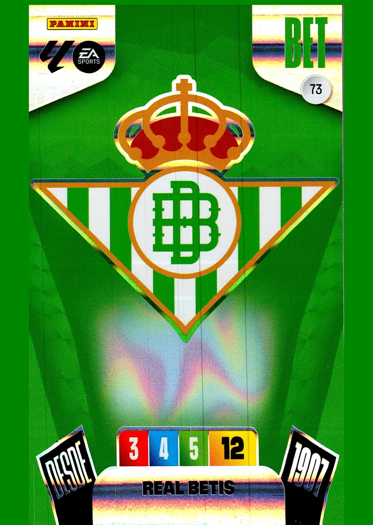 ADRENALYN LA LIGA 2025/2026 ESCUDO REAL BETIS Nº73