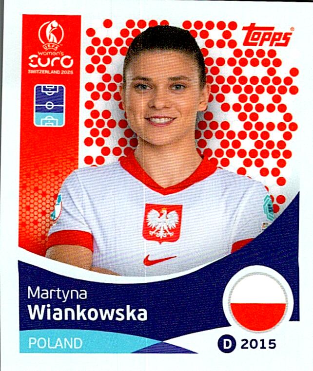 TOPPS WOMEN´S EURO SWITZERLAND 2025 MARTYNA WIANKOWSKA Nº193