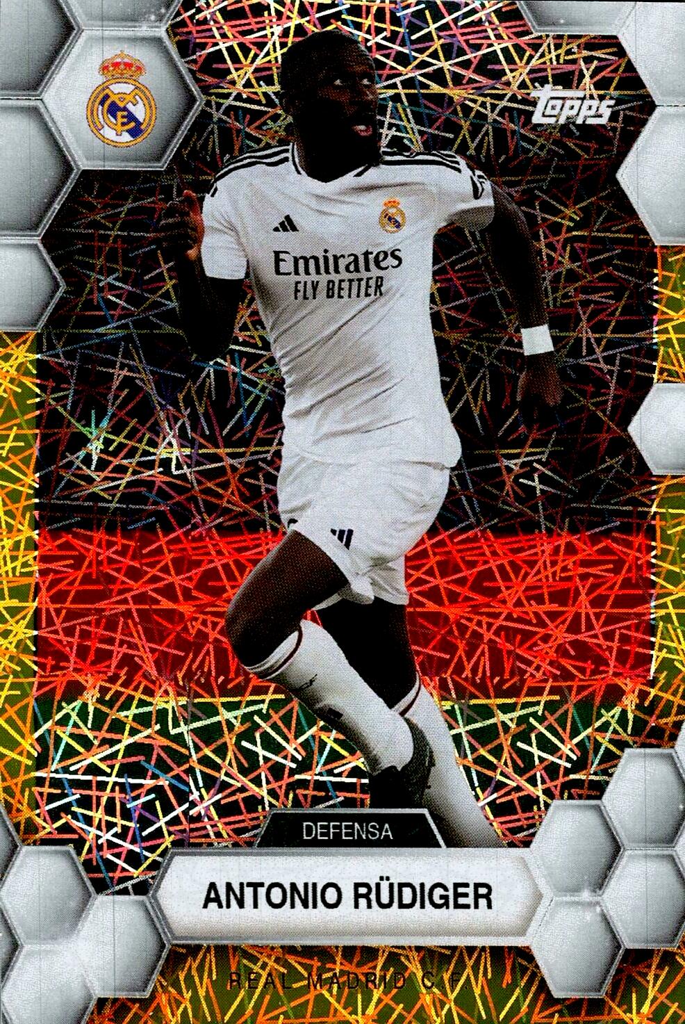 FAN SET REAL MADRID 2024/25 ANTONIO RÜDIGER ELECTRIC PARALLEL Nº6