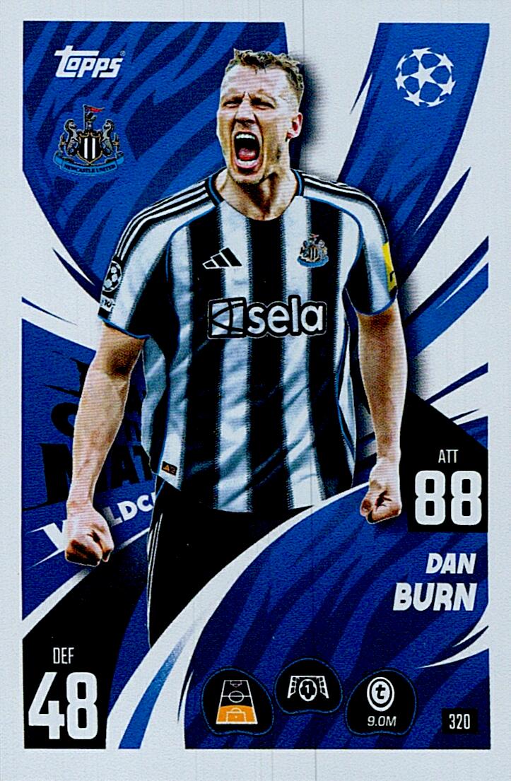 MATCH ATTAX CHAMPIONS LEAGUE 2025/2026 BURN MAN OF THE MATCH Nº320