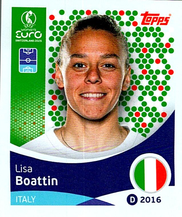 TOPPS WOMEN´S EURO SWITZERLAND 2025 LISA BOATTIN Nº145