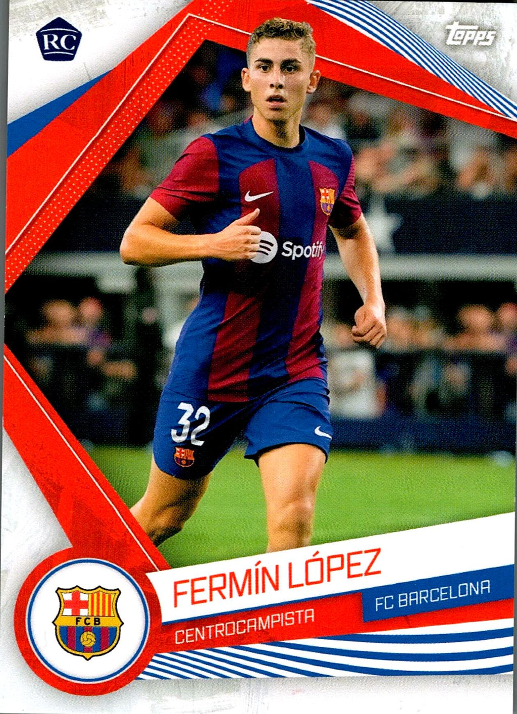 TOPPS FC BARCELONA 2023/2024 FERMÍN NºBAR10 ROOKIE