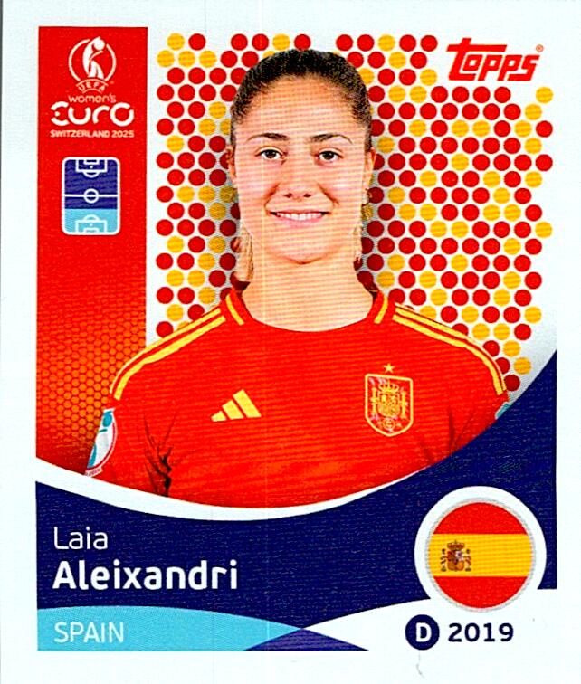 TOPPS WOMEN´S EURO SWITZERLAND 2025 LAIA ALEIXANDRI Nº97