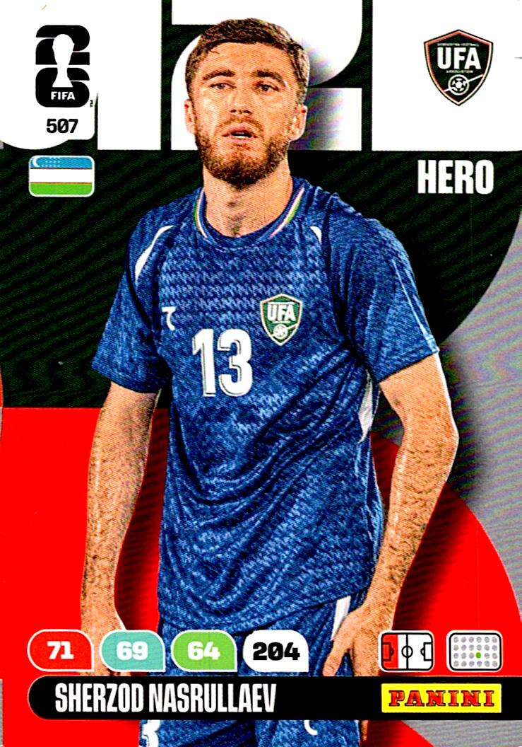 ADRENALYN WORLD CUP 2026 SHERZOD NASRULLAEV UZBEKISTAN Nº507