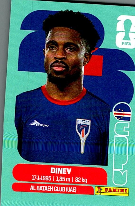 STICKERS FIFA WORLD CUP 2026 DINEY NºCPV 5