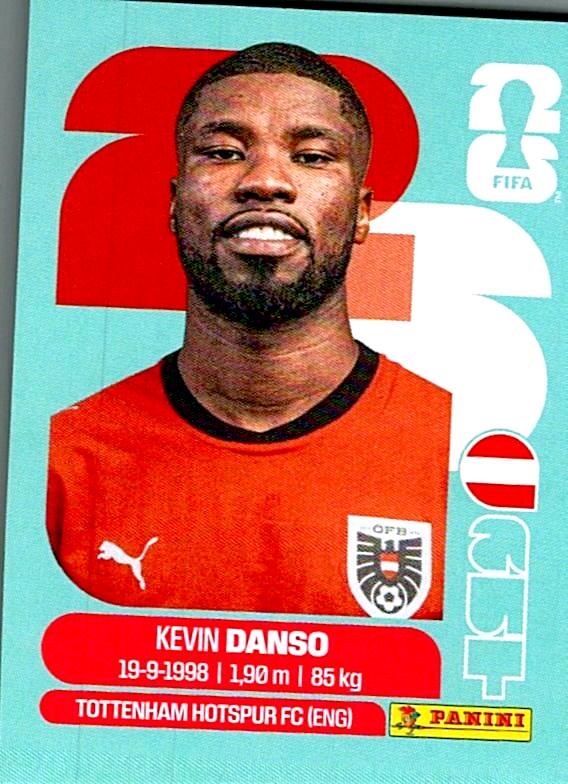 STICKERS FIFA WORLD CUP 2026 KEVIN DANSO NºAUT 5