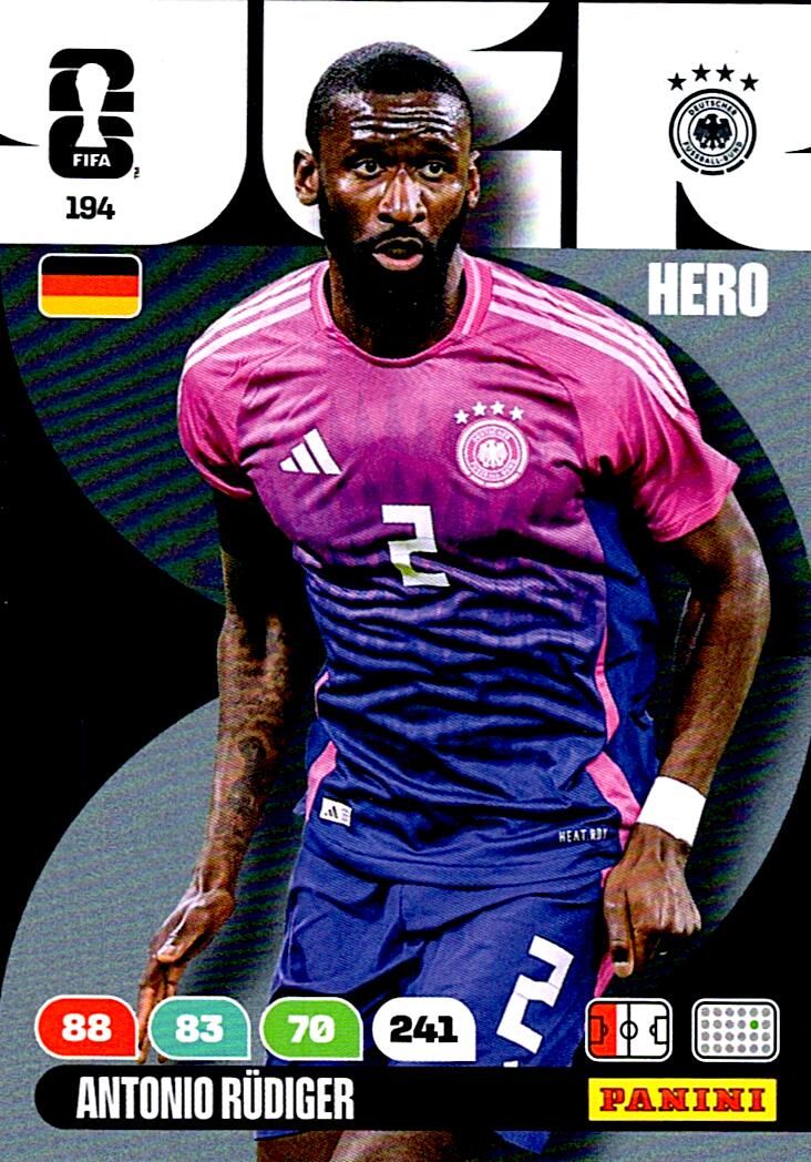 ADRENALYN WORLD CUP 2026 ANTONIO RÜDIGER GERMANY Nº194
