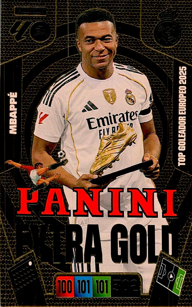 ADRENALYN LA LIGA 2025/2026 MBAPPE PANINI EXTRA GOLD