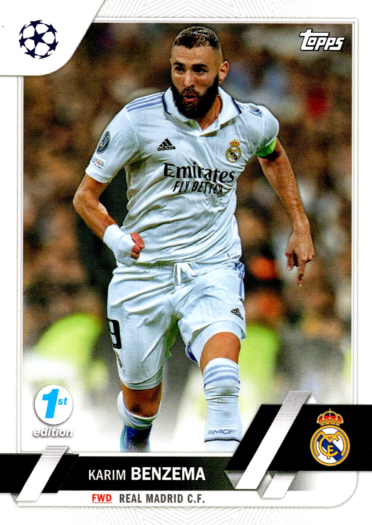 TOPPS UEFA CHAMPIONS LEAGUE 2022/2023 BANZEMA Nº14 1ST EDITION