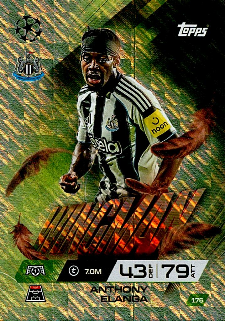 TOPPS MATCH ATTAX EXTRA 2025/26 ANTHONY ELANGA WINGMAN Nº176
