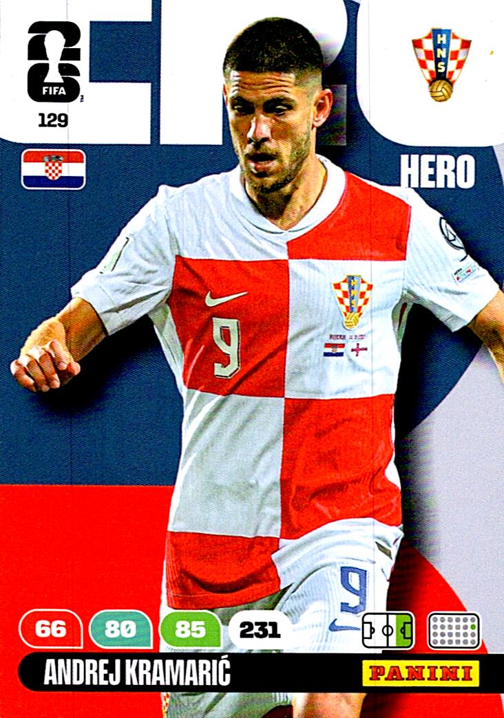 ADRENALYN WORLD CUP 2026 ANDREJ KRAMARIX CROATIA Nº129