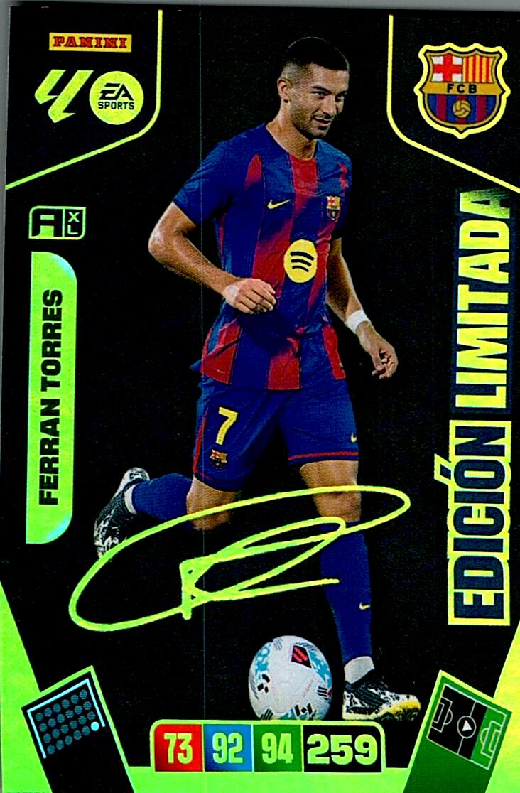 ADRENALYN LA LIGA 2025/2026 FERRAN TORRES EDICION LIMITADA AUTO