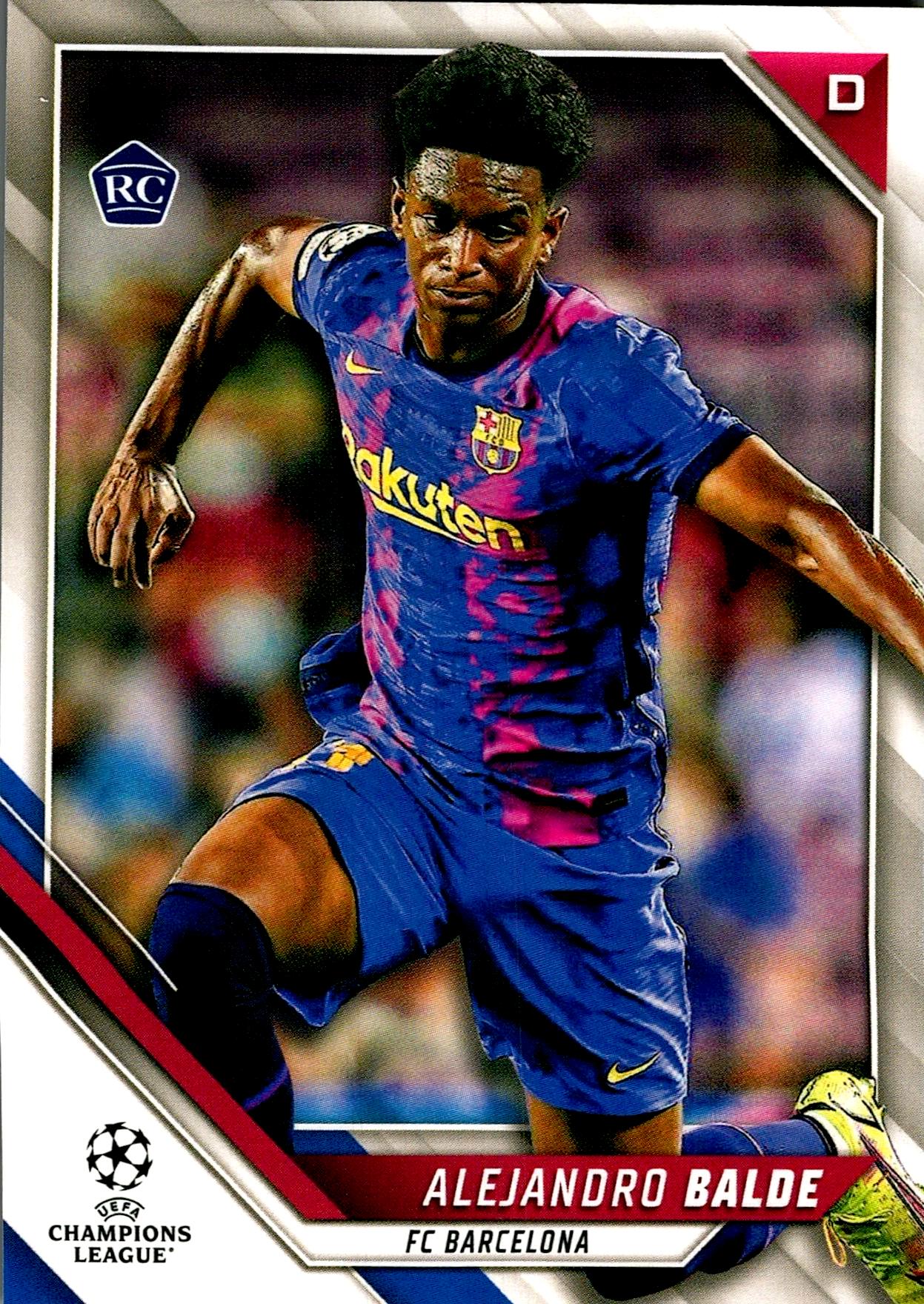 TOPPS UEFA CHAMPIONS LEAGUE 2021/2022 ALEJANDRO BALDE Nº164 ROOKIE