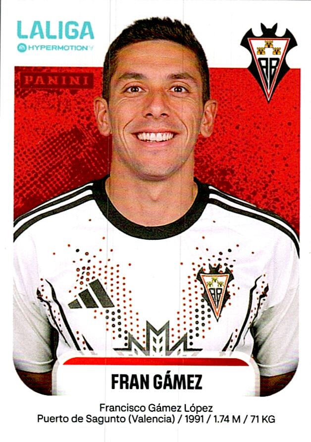 LALIGA HYPERMOTION 2025-26 FRAN GAMEZ ALBACETE Nº6