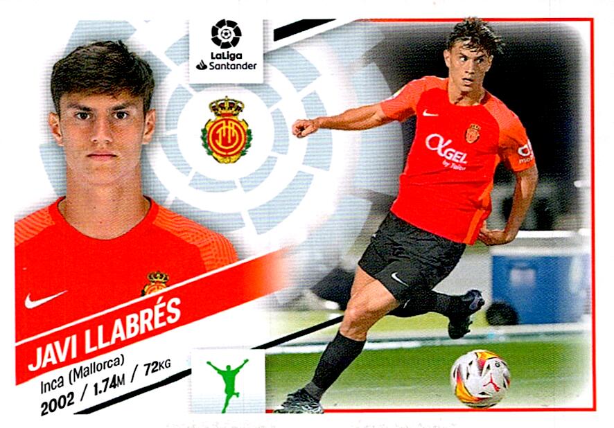 Cromo Liga Este 2022/2023 JAVI LLABRES RCD MALLORCA Nº17B