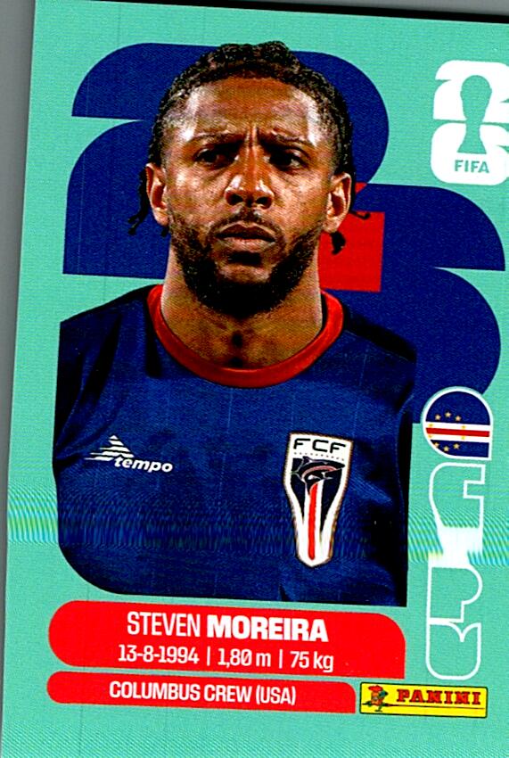 STICKERS FIFA WORLD CUP 2026 STEVEN MOREIRA NºCPV 6