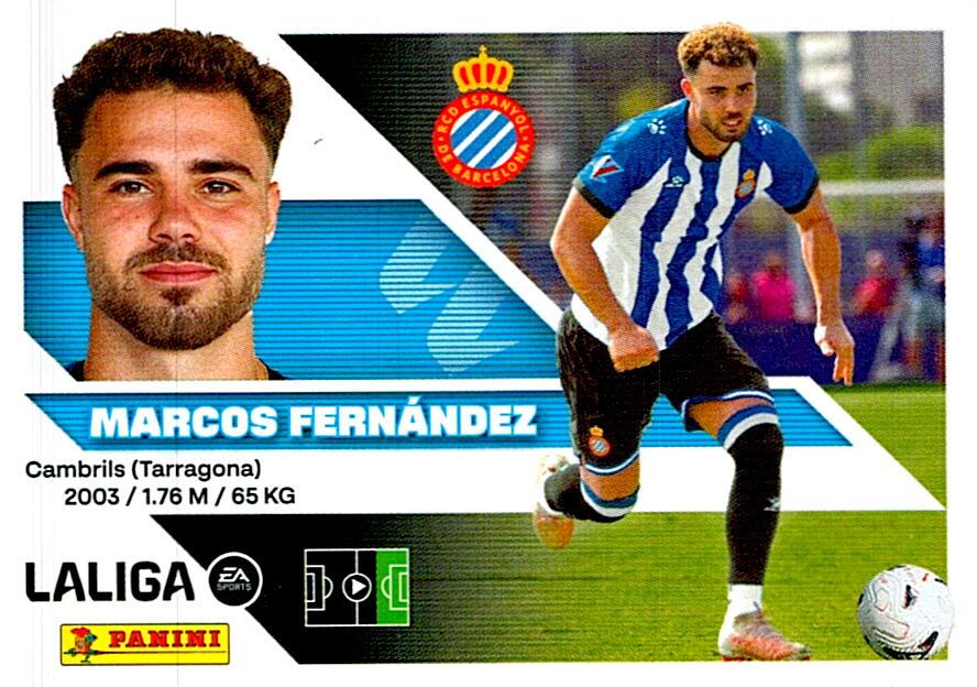 LIGA ESTE 2026/2027 MARCOS FERNANDEZ RCD ESPANYOL Nº15 SEGUNDA EDICION