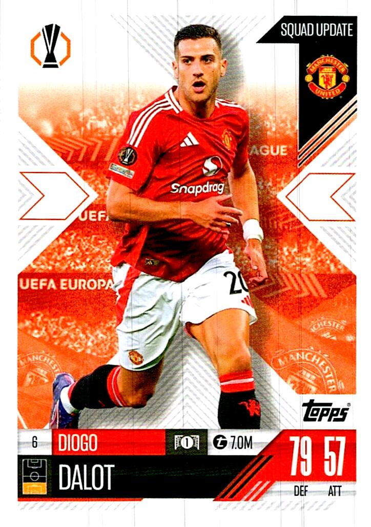 Match Attax Extra 2025 Diogo Dalot nº6