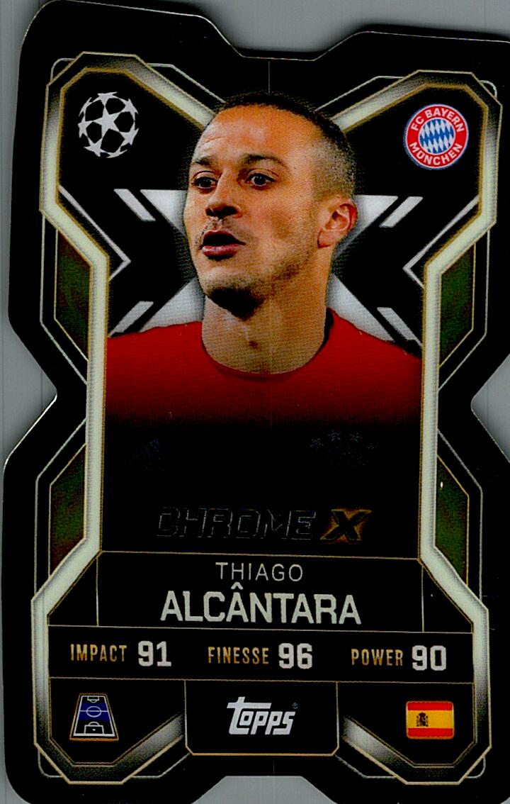 TOPPS MATCH ATTAX EXTRA 2025/26 THIAGO ALCANTARA CHROME X NºCX6